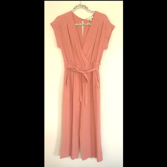 Monteau Pants & Jumpsuits Monteau Salmon Colored Jumpsuit Poshmark